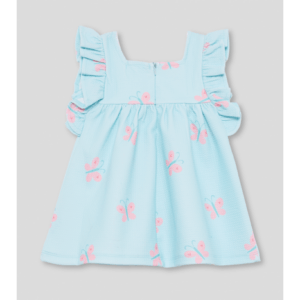 Παιδικό Φόρεμα με Πεταλούδες & Βολάν στους Ώμους - Image 2