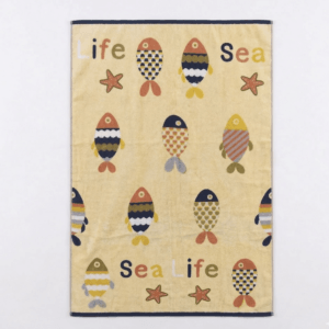 Παιδική Πετσέτα Θαλάσσης Sea Life με Ψαράκια - Image 1