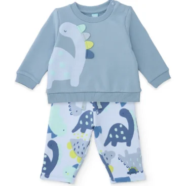 Βρεφικό Σετ Tuc Tuc Γαλάζιο με Δεινοσαυράκια