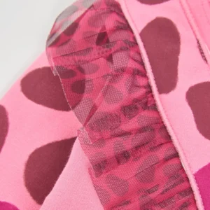 Φόρεμα Tuc Tuc Ροζ με Καμηλοπάρδαλη και Animal Print - Image 3