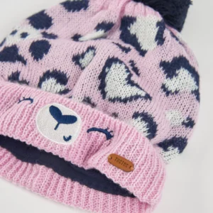 Παιδικό Σετ Σκουφί και Λαιμουδιά Tuc Tuc Animal Print με Μπλε Πομ Πομ - Image 3